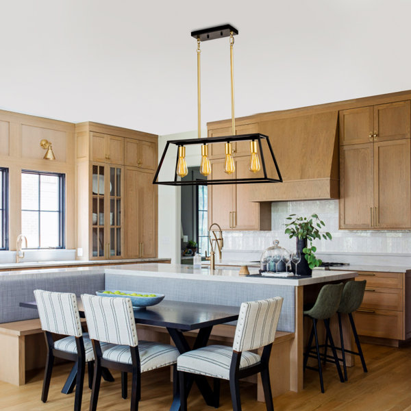 Mercer41 Thirza 4 Light Kitchen Island Rectangle Pendant Wayfair